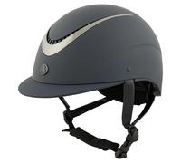 Casque d'équitation visière standard BR Equitation Thêta Painted Bleu 58/60
