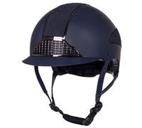 Casque d'équitation visière standard QHP Ohio Bleu 57/59