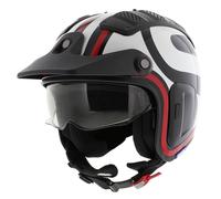 SHARK casque jet X-DRAK THRUST-R noir-blanc-rouge XS