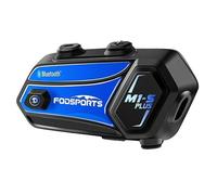 Casque d'interphonie moto Bluetooth, connexion 8 conducteurs, partage de musique, bleu