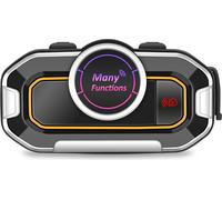 Casque d'interphonie pour moto V9 PRO BE6, connexion BT | Stéréo | Réduction intelligente du bruit | Annonces vocales | Double interphonie 500M | Radio FM | Longue durée de vie de la batterie pour une