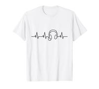 Casque Disc Jockey Battement de cœur pour DJ DJane T-Shirt Graphique avec Valeur