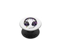 Casque DJ Desk Club Musique PopSockets PopGrip Adhésif