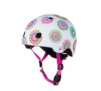 Casque Vlo Et Trottinette Doodle Dots Boucle Magntique Lumire Led Intgre Taille S