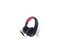 Casque D'Ordinateur 24-1530, Micro Pour Pc Et Contrôle Du Volume Noir-Rouge