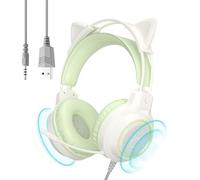 Casque D'ordinateur Avec Câble | Annulation Du Bruit Avec Microphone | Casque De Jeu Pour Ordinateur | Pour Écoute De La Musique Appels Téléphoniques Studio Maison Dortoir Appartement Filles Femmes A