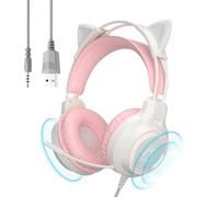 Casque D'ordinateur Avec Fil Réduction Du Bruit Avec Microphone | Casque filaire pour ordinateur Pour vidéos, musique, appels téléphoniques, maison, dortoirs, femmes, adolescents et