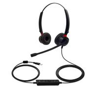 Casque d'ordinateur filaire USB avec microphone, réduction du bruit, contrôle du volume, suppression de la sourdine pour bureau, centre d'appel, opérateur téléphonique, PC, ordinateur portable, casque