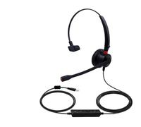 Casque d'ordinateur filaire USB LDAUYZLING avec microphone, réduction de bruit, universel, pour centres d'appels, prise en charge unilatérale, contrôle du volume, coupure du