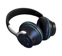 Casque d'ordinateur sans Fil - Casque sans Fil Pliable - Casque antibruit avec lumières de Respiration pour Ordinateur Portable Jeu de Gym devoirs Bureau collègues Famille ami