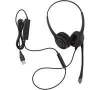 Casque d'ordinateur Usb Professionnel Intelligent Réduction de Bruit Bandeau Réglable Casque d'Appel pour Pc Ordinateur Portable Business en Ligne