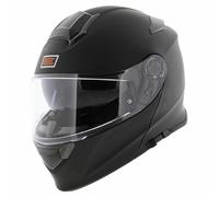 Casque d'origine Delta Basic noir mat uni - casque de moto modulable rabattable