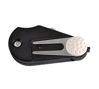 Casque d'outil de réparation de golf portable Pinceau 5 en 1 Divot pliable Évaluation des outils de réparation Counter Green Fourche Grooves Nettoyeur Multifonctionnel Fourche verte de golf