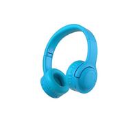 Casque E3 sans Fil Bluetooth 5.0 pour Enfants avec Volume Limité 93dB Pliable Stéréo sur l'Oreille Téléphone PC Ordinateur -Bleu