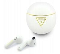 Guess Casque TWS CG Mobile Gold Line Triangle Blanc