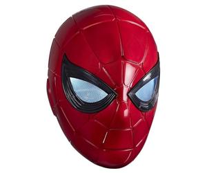 Casque électronique IronSpider avec yeux lumineux, 6 réglages de luminosité et taille ajustable, Marvel Legends Series Spider-Man