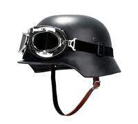 Casque en Acier M35 de L'armée Allemande D'élite de La Seconde Guerre Mondiale, avec Bandeau de Protection pour Les Yeux à Deux Niveaux, pour L'airsoft La Chasse Au CS en Extérieur