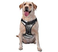 Casque en métal avec épée - Harnais pour chien - Réglable - Réfléchissant - Oxford - Contrôle facile - Pour chien de taille moyenne et grande