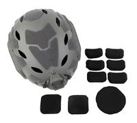 Casque en Plastique ABS Robuste Et Industriel for L'entraînement, Léger, Équipement Tactique, avec Adaptateur De Rail Latéral Réglable Autocollants De Rembourrage(WG)