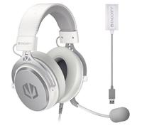 Criscolor Casque ENDORFY VIRO Plus – Micro amovible, Son 7.1, Confort optimal – Onyx White