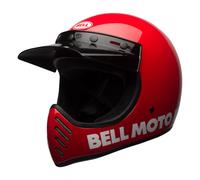 Casque Enduro Dual Road BELL MOTO-3 Classic Rouge Brillant