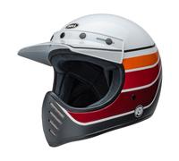 Bell Moto Moto-3 Saddleback Full Face Helmet Blanc M