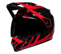 Casque Enduro Bell MX-9 Adventure MIPS Dash Gloss Noir Rouge