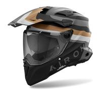Casque Enduro Dual Road AIROH Commander 2 Doom Noir Or Mat