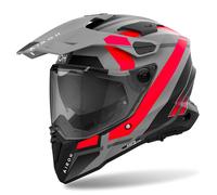 Casque Enduro Dual Road AIROH Commander 2 Mavick Gris Orange Mat