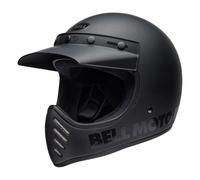 Casque Enduro Dual Road BELL MOTO-3 Classique Noir Mat Brillant