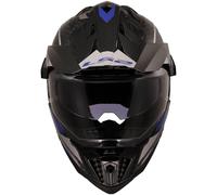 Casque Enduro Dual Road LS2 MX701 EXPLORER CARBON Aventure Bleu Brillant