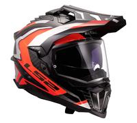 Casque Enduro Dual Road LS2 MX701 EXPLORER CARBON Frontier II Orange Brillant