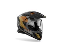Casque Enduro Dual Route AIROH Bandit Noir Gris Or Mat