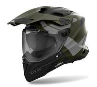 Casque Enduro Dual Route AIROH Commander 2 Reveal Vert Militaire Mat