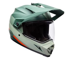 Casque Enduro Dual Route BELL MX-9 Aventure MIPS Trail Vert / Orange