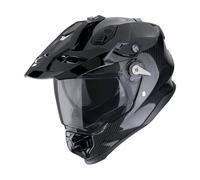 Casque Enduro Dual Route SCORPION ADF-9000 AIR CARBON SOLIDE Noir Brillant