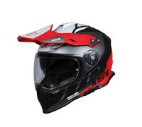 Casque Enduro JUST1 J34 PRO OUTERSPACE Rouge Fluo/Noir