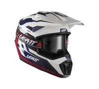 Casque Enduro LEATT ADV 7.5 Polymer Royal Blanc Bleu Avec Masque 2.5