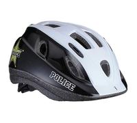 Casque enfant BBB Boogy BHE-37 - Police - Construction coque Infusion - Vélo loisir - Blanc - A partir de 3 ans S
