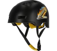 Crazy Safety Rampage Skateboard Noir | Casque pour vélo, Skateboard, Rollers et BMX | Casque de vélo pour Hommes, Femmes et Enfants | L (57-61cm) | Casque Ajustable pour skateurs et Cyclistes