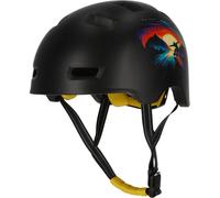 Crazy Safety Casque vélo Rampage Patinage Noir – Skate, Rollers, BMX – Ajustable L (57–61 cm)