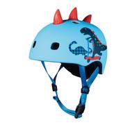 Casque Vélo et Trottinette Dinosaure 3D boucle magnétique lumière LED intégrée Taille M