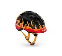 Casque Enfant Hooray Noir Flammes Brillant MET Vélo
