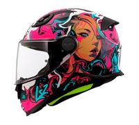 casque enfant ls2 ff812 cyberg - rose L