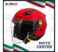 Casque Enfant LS2 OF622 New Funny II Rouge Brillant Taille M (49-50 Cm.)