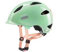 uvex OYO - Casque de Vélo Léger pour Enfants - Réglage de la Taille Individuel - à Compléter avec Un Éclairage LED - Mint-Peach - 45-50 cm