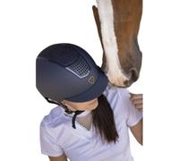 Casque équitation Equithème Airy Bleu 59/61 cm