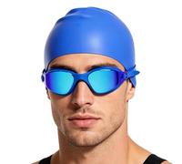 Casque et Lunettes de Natation Protection UV Haute Définition Anti-Buée à