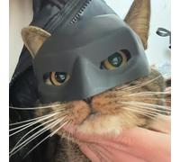 Casque Et Masque à Thème De Chat Clown Et Chauve-Souris, Accessoire Phare pour Look Personnalisé des Animaux De Compagnie, Exclusivement pour Les Chats en Halloween.