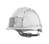 Casque EVO2 Badge ventilé serrage glissière blanc JSP